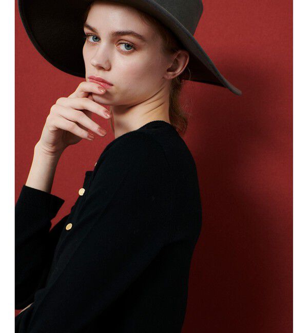 LOULOU WILLOUGHBY「【LOULOU WILLOUGHBY】メリノウールカラーカーディガン」|カーディガン|