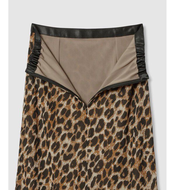 allureville「レオパードプリントナロースカート」|スカート|