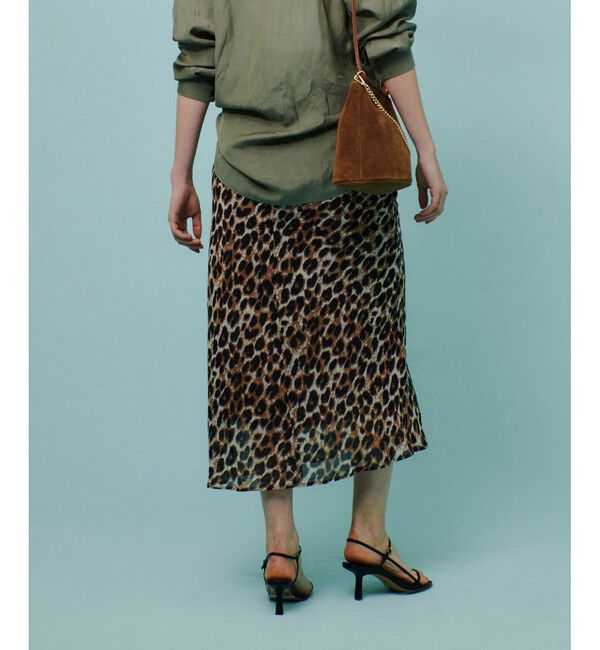 allureville「レオパードプリントナロースカート」|スカート|