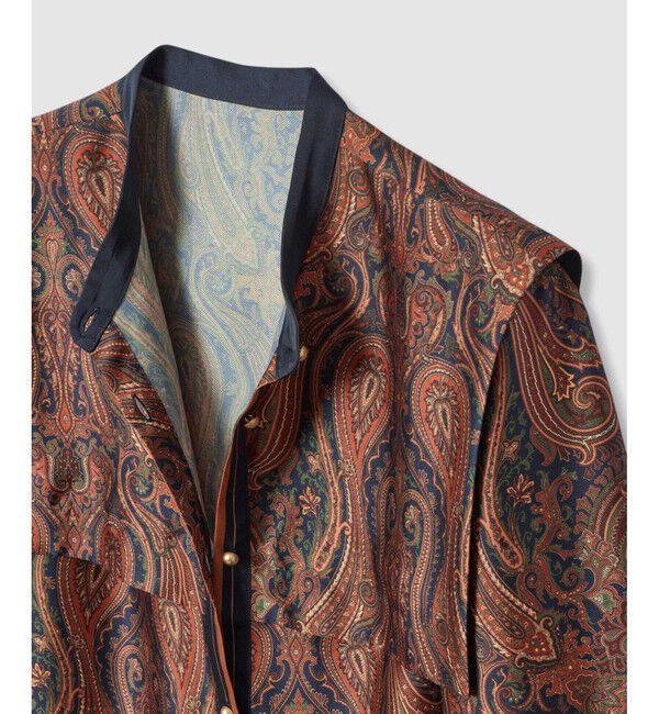 allureville「OFFICINAペイズリープリントブラウス」|シャツ・ブラウス|