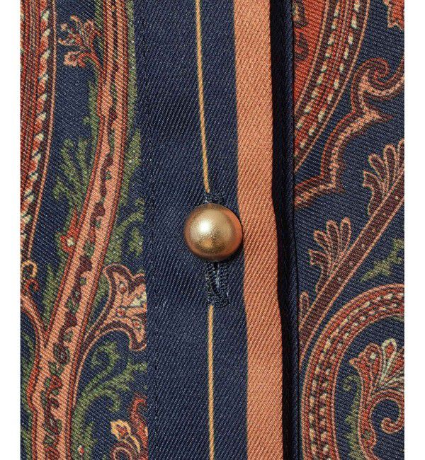 allureville「OFFICINAペイズリープリントブラウス」|シャツ・ブラウス|