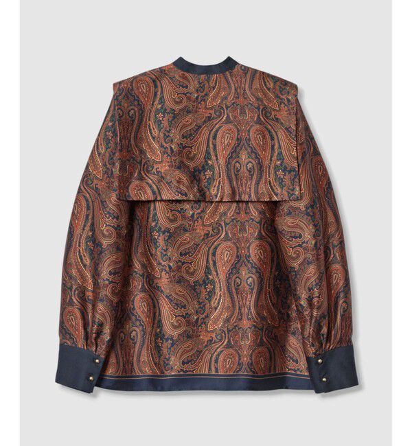 allureville「OFFICINAペイズリープリントブラウス」|シャツ・ブラウス|