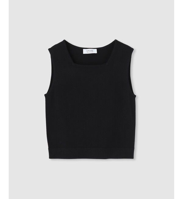 LOULOU WILLOUGHBY「【LOULOU WILLOUGHBY】メリノウールプルオーバー」|ニット・セーター|ブラック