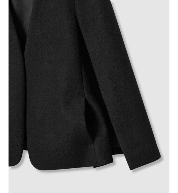 LOULOU WILLOUGHBY「【LOULOU WILLOUGHBY】ビーバーケープジャケット」|ノーカラージャケット|