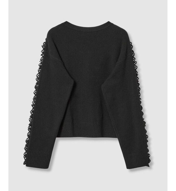 LOULOU WILLOUGHBY「【LOULOU WILLOUGHBY】ショルダーレース釦プルオーバー」|ニット・セーター|