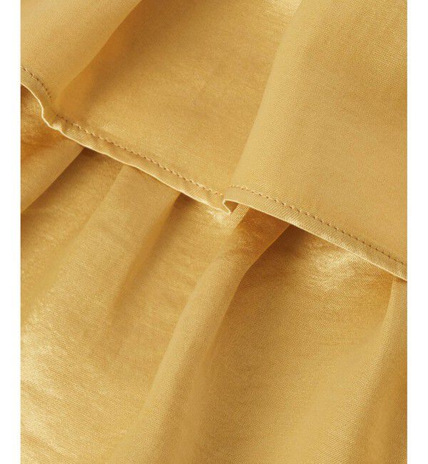 LOULOU WILLOUGHBY「【LOULOU WILLOUGHBY】トリアセサテンティアードスカート」|スカート|