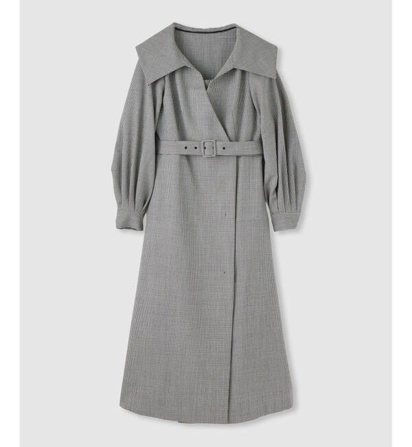 LOULOU WILLOUGHBY「【LOULOU WILLOUGHBY】Ｗ先染めセーラーカラーワンピース」|ワンピース|