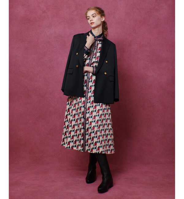 LOULOU WILLOUGHBY「【LOULOU WILLOUGHBY】ウール混チノダブルジャケット」|テーラードジャケット|