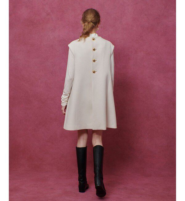 LOULOU WILLOUGHBY「【LOULOU WILLOUGHBY】ビーバーステンカラーワンピース」|ワンピース|