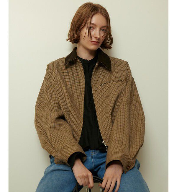 allureville「ステンカラーブルゾン」|ブルゾン・スタジャン|