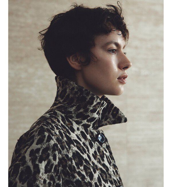 LOULOU WILLOUGHBY「【LOULOU WILLOUGHBY】ARGENTIレオパードJQコート」|ダッフルコート|ベージュ