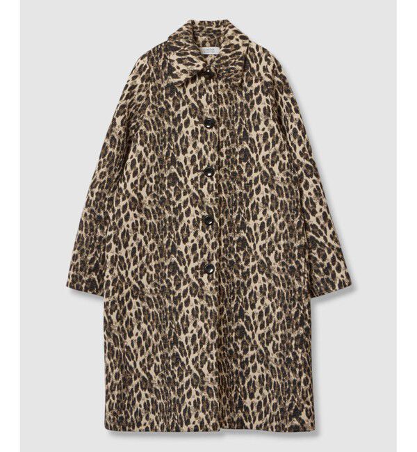 LOULOU WILLOUGHBY「【LOULOU WILLOUGHBY】ARGENTIレオパードJQコート」|ダッフルコート|