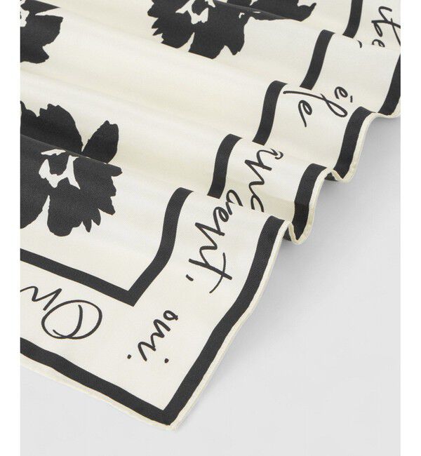 allureville「スケッチフラワースカーフ」|バンダナ・スカーフ|