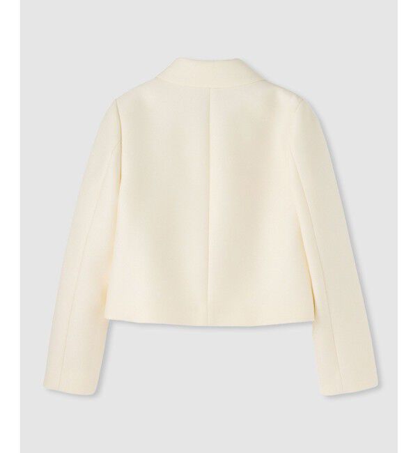 LOULOU WILLOUGHBY「【LOULOU WILLOUGHBY】ブライトウーリーステンカラージャケット」|テーラードジャケット|