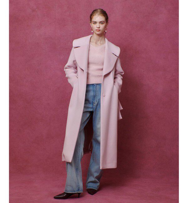 LOULOU WILLOUGHBY「【LOULOU WILLOUGHBY】ショートビーバーテーラーコート」|ダッフルコート|