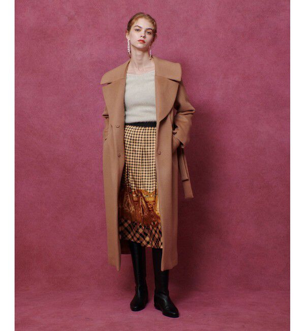 LOULOU WILLOUGHBY「【LOULOU WILLOUGHBY】ショートビーバーテーラーコート」|ダッフルコート|