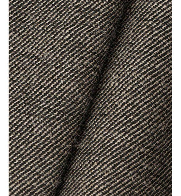 allureville「リネンウールダブルブレストジャケット」|ノーカラージャケット|