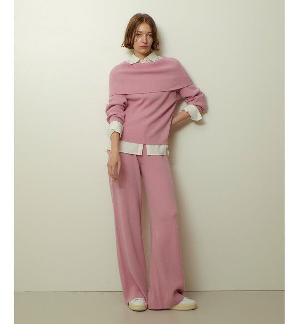 allureville「ウールリブニットパンツ」|チノ|