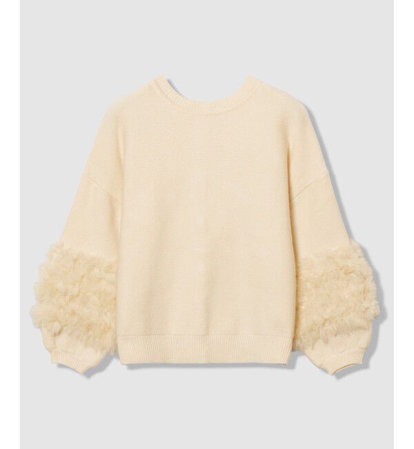 allureville「ラビットカフクレイジー釦2WAYプルオーバー」|ニット・セーター|