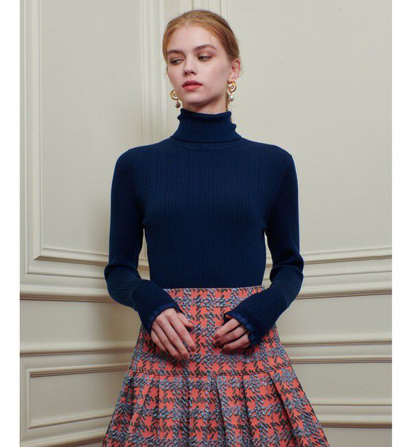 LOULOU WILLOUGHBY「【LOULOU WILLOUGHBY】ハーフチューブラータートルプルオーバー」|ニット・セーター|