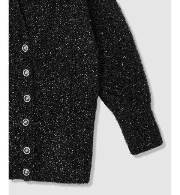 LOULOU WILLOUGHBY「【LOULOU WILLOUGHBY】フィルムラメミドルカーディガン」|カーディガン|