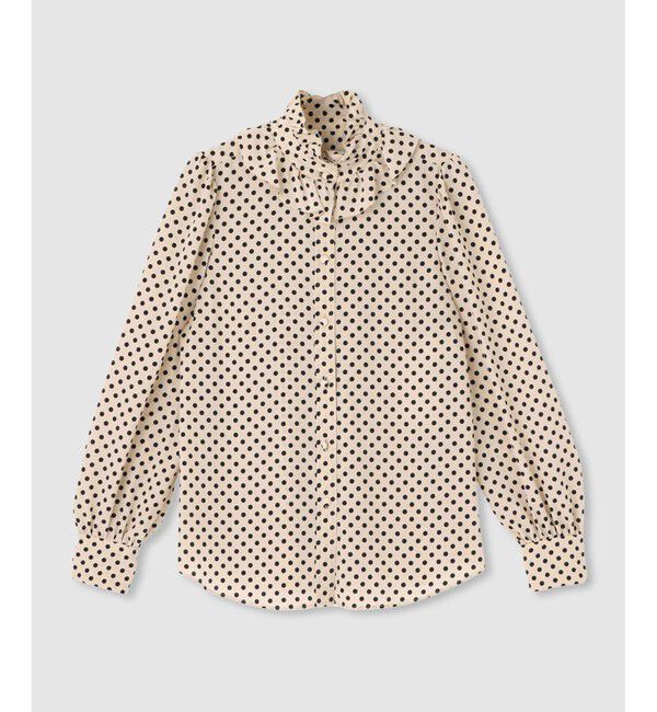 LOULOU WILLOUGHBY「◇【LOULOU WILLOUGHBY】デシンドットフリルボウタイブラウス」|シャツ・ブラウス|