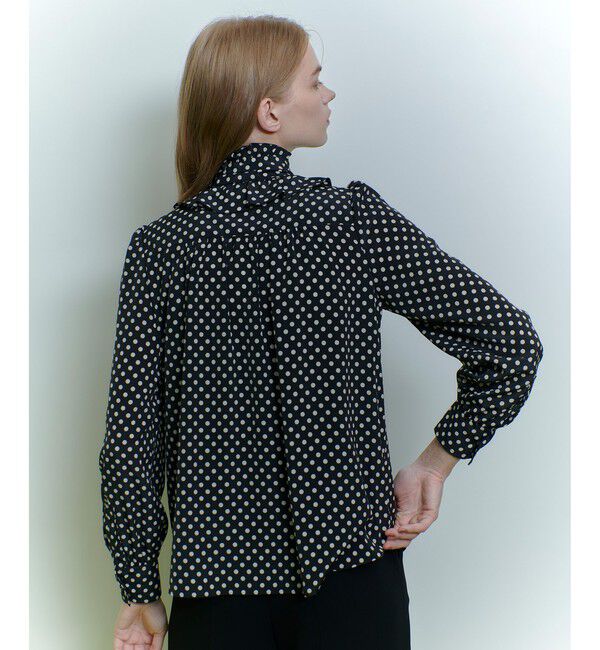 LOULOU WILLOUGHBY「◇【LOULOU WILLOUGHBY】デシンドットフリルボウタイブラウス」|シャツ・ブラウス|