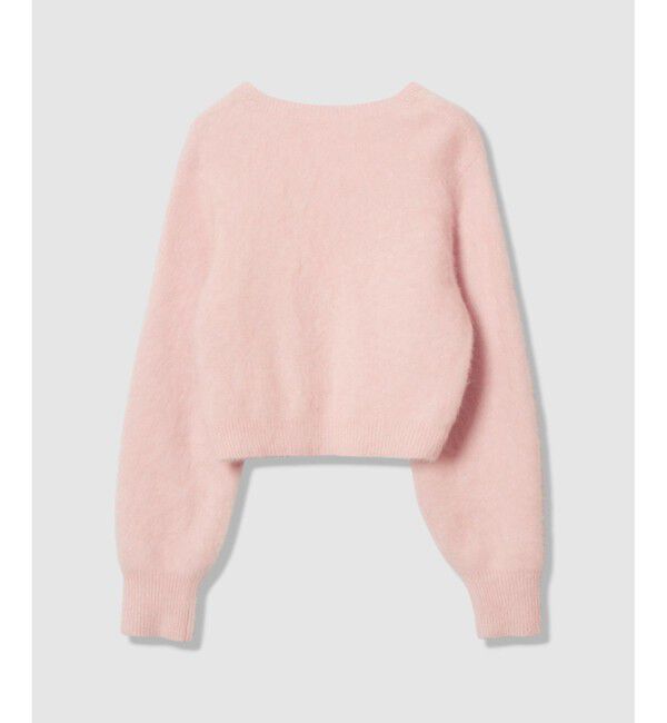 LOULOU WILLOUGHBY「【LOULOU WILLOUGHBY】カシミヤブレンドファー加工Ｖカーディガン」|カーディガン|