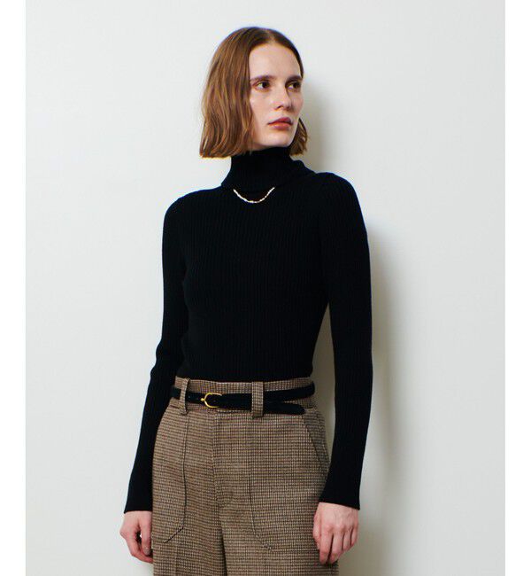 allureville「2WAYネックリブタートル」|ニット・セーター|