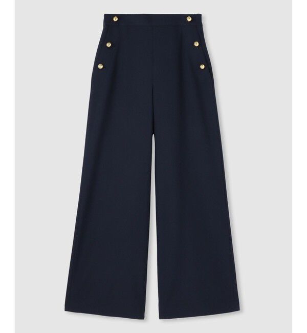 allureville「裏起毛マリンパンツ」|チノ|ネイビー