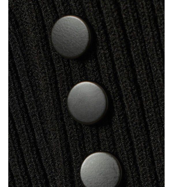 allureville「ドット柄ドッキングニットワンピース」|ワンピース|