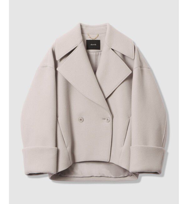 allureville「メルトンコクーンミドルコート」|ダッフルコート|