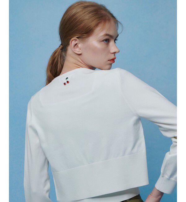 LOULOU WILLOUGHBY「【LOULOU WILLOUGHBY】CHERRYビジューカーディガン」|カーディガン|