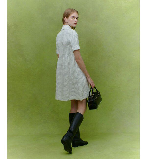LOULOU WILLOUGHBY「【LOULOU WILLOUGHBY】ニットツィードワンピース」|ワンピース|