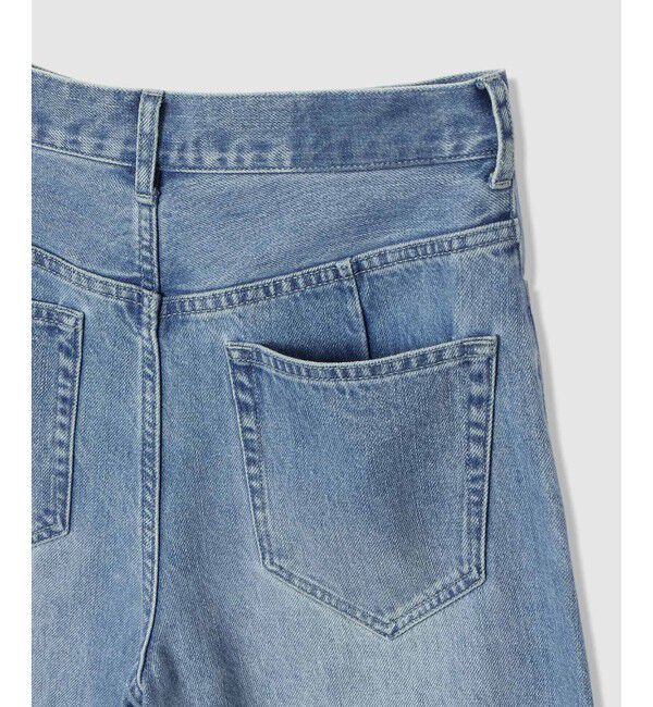 allureville「サイド切替オーバルデニムパンツ」|チノ|