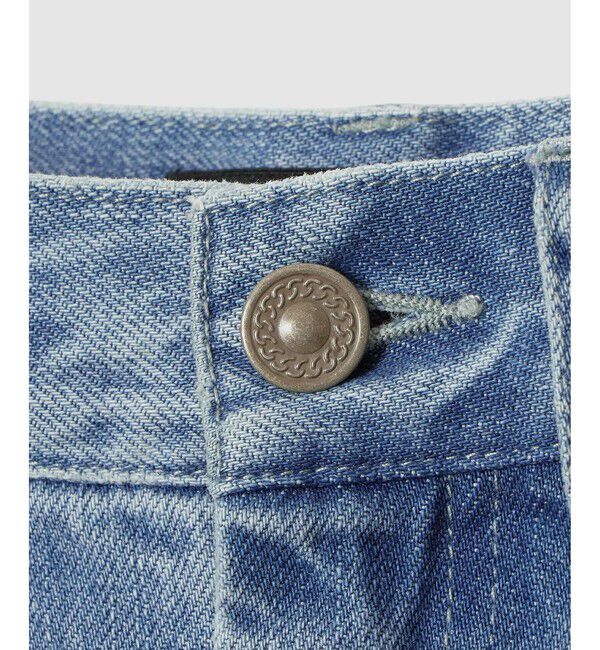 allureville「サイド切替オーバルデニムパンツ」|チノ|