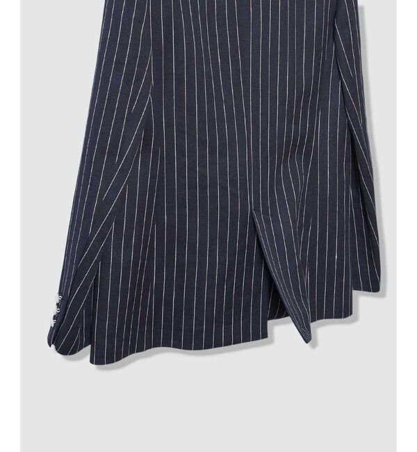 allureville「リネンストライプダブルジャケット」|テーラードジャケット|