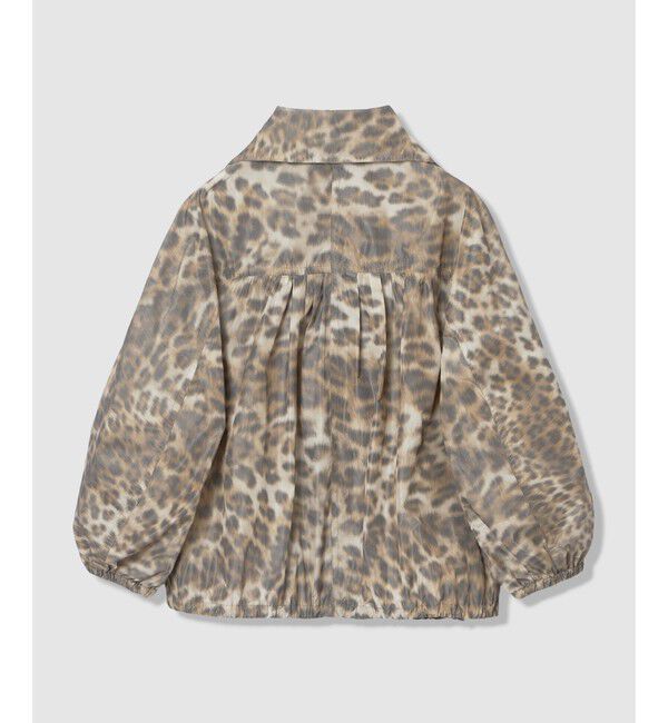 allureville「【ATELIER Line】レオパプリントスタンドカラーブルゾン」|ブルゾン・スタジャン|