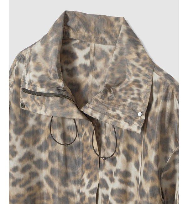 allureville「【ATELIER Line】レオパプリントスタンドカラーブルゾン」|ブルゾン・スタジャン|