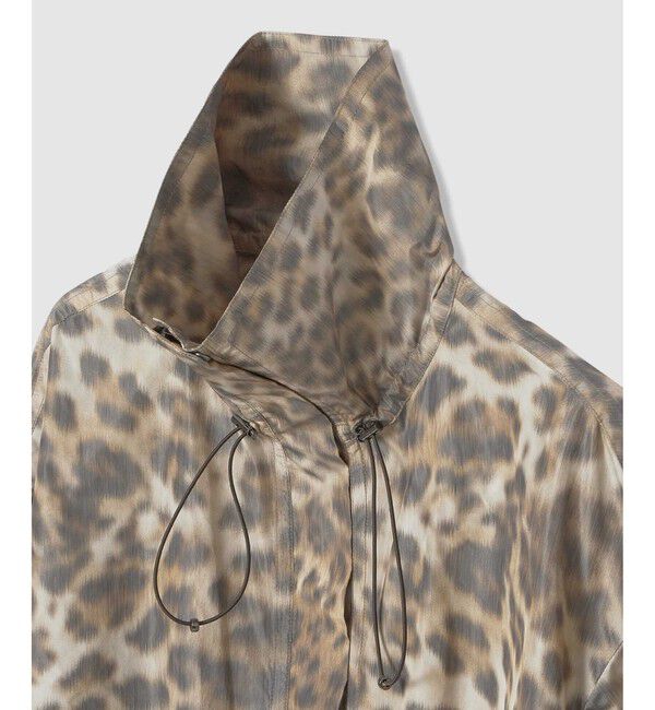 allureville「【ATELIER Line】レオパプリントスタンドカラーブルゾン」|ブルゾン・スタジャン|