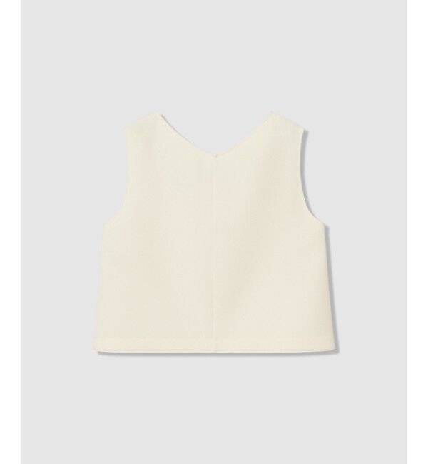 allureville「【ATELIER Line】ダブルクロスショートVネックプルオーバー」|シャツ・ブラウス|