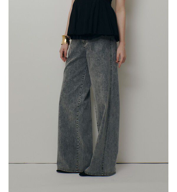 allureville「【ATELIER Line】デニムバギーパンツ」|デニム|