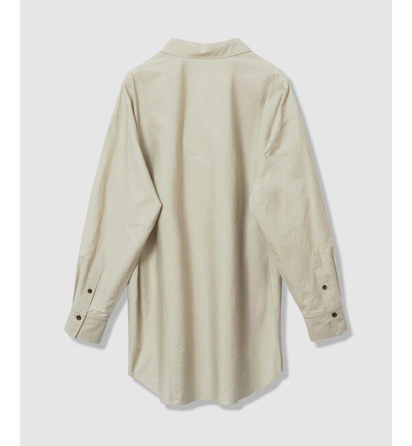 allureville「【ATELIER Line】タイプライターロングシャツ」|シャツ・ブラウス|