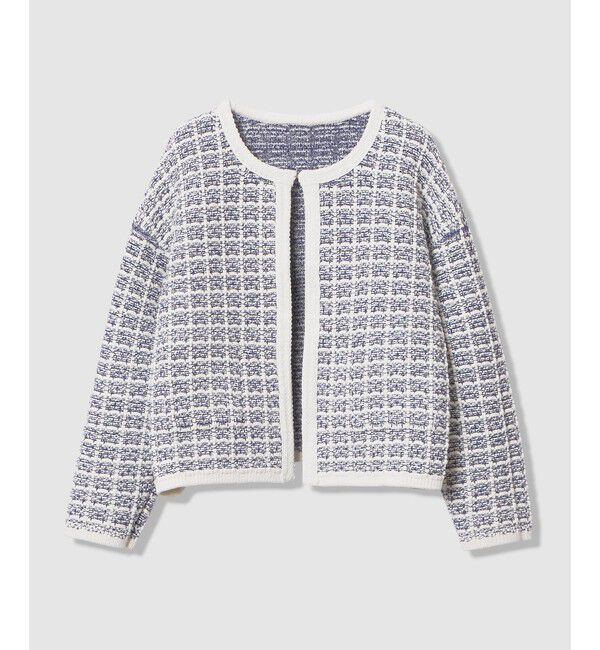 allureville「リバーシブルツイードカーディガン」|カーディガン|