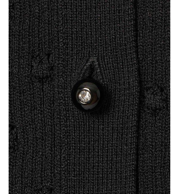 LOULOU WILLOUGHBY「【LOULOU WILLOUGHBY】アイレット半袖カーディガン」|カーディガン|