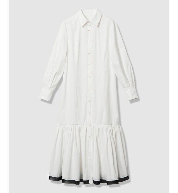 LOULOU WILLOUGHBY「【LOULOU WILLOUGHBY】メモリーツイルティアードシャツワンピース」|ワンピース|