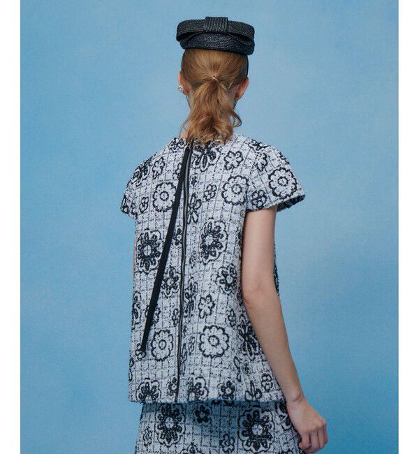 LOULOU WILLOUGHBY「【LOULOU WILLOUGHBY】MALHIA ツイードプルオーバー」|シャツ・ブラウス|