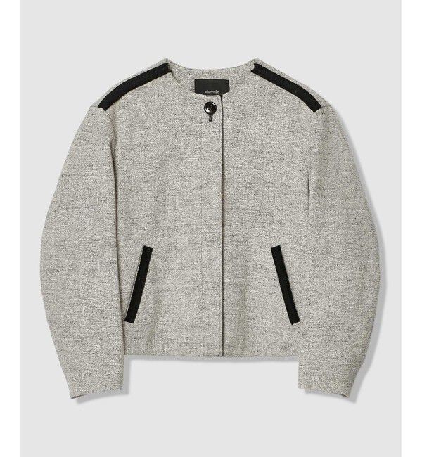 allureville「ミックスツイードノーカラージャケット」|ノーカラージャケット|