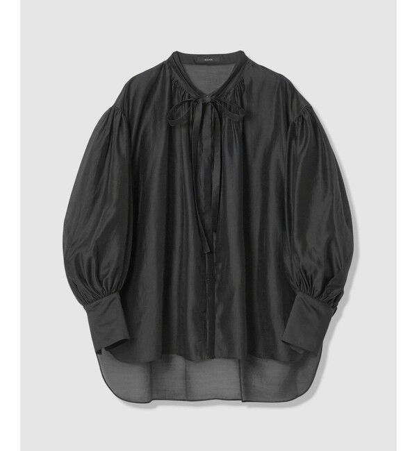 allureville「スリーブコンシャスブラウス」|シャツ・ブラウス|ブラック