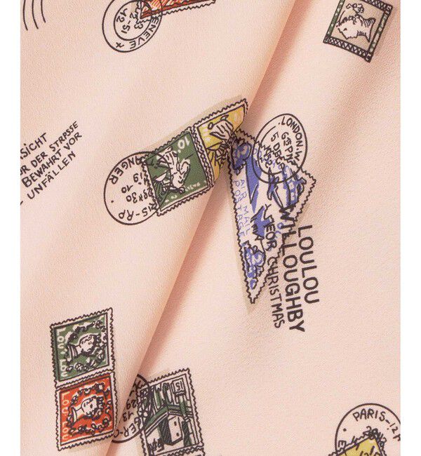 LOULOU WILLOUGHBY「【LOULOU WILLOUGHBY】レタープリントワンピース」|ワンピース|